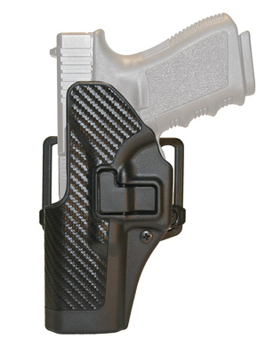 CQC Carbon Fiber Serpa Active Retention Holster Textured Black Left Hand For Springfield XD Subcompact