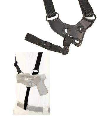 Shoulder Harness For Serpa Holster Platform Black Medium Left Hand