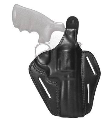 Three Slot Leather Pancake Holster Black Right Hand For Smith & Wesson J Frames
