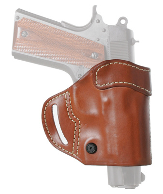 CQC Leather Compact Askins Brown Right Hand For Glock 9mm/.40/.357/Model 36