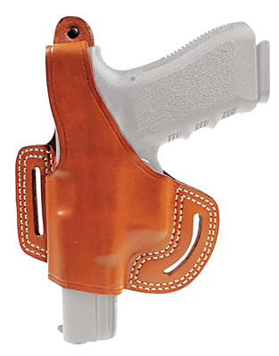 Leather Belt Slide Holster With Thumb Break Brown Left Hand For Glock 20/21/39/30/37/38/39