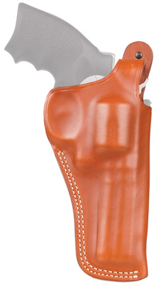 Leather Hip Scabbard Holster With Thumb Break Brown Right Hand Smith and Wesson K/L Frame/Ruger GP-100/Colt King Cobra/Python 4 Inch