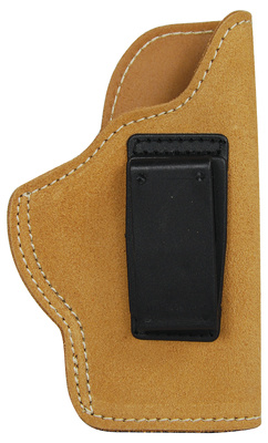Suede Leather Angle Adjustable ISP Holster for Glock 19/Springfield XD Compact and other Compact 9mm/.40 Caliber Right Hand Brown