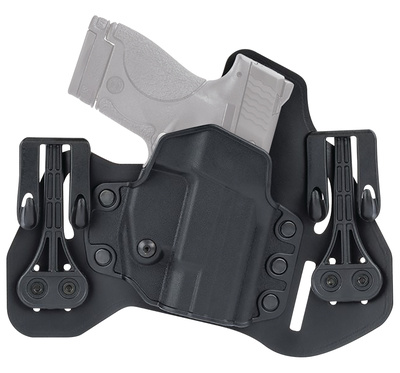 Leather Tuckable Pancake Holster for Ruger LC9/LC380 With or Without Crimson Trace Laser Guard Black Left Hand