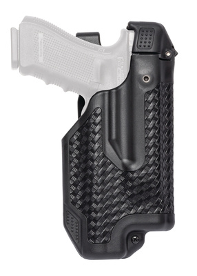 Epoch Level 3 Light Bearing Duty Holster Basketweave Finish Black Left Hand Glock 17/22/31