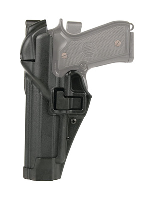 Level 3 Serpa Auto Lock Duty Holster Matte Black Left Hand For 1911 Government Style With or Without Rails
