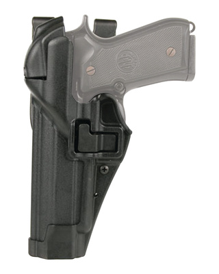 Level 3 Serpa Auto Lock Duty Holster Plain Black Left Hand For S&W 5946