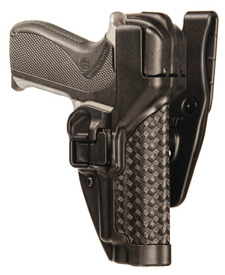 Level 3 Serpa Auto Lock Duty Holster Basket Weave Black Right Hand For S&W 5946