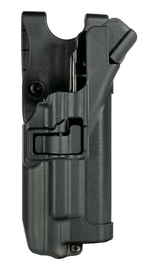 Level 3 Serpa Light Bearing Duty Holster Plain Black Right Hand For Glock 17/19/22/23/31/32