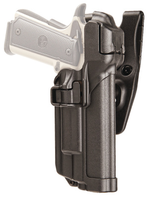 Level 3 Serpa Light Bearing Duty Holster Matte Black Right Hand For 1911 Government Style With Or Without Rails