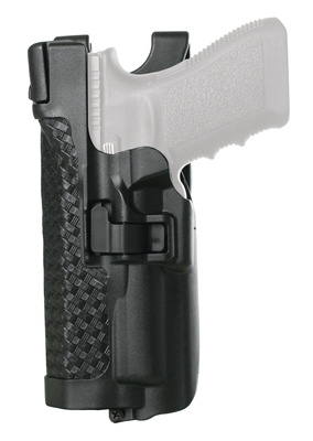 Level 3 Serpa Light Bearing Duty Holster Basket Weave Black Left Hand For Glock 21 and Smith & Wesson M&P .45 Caliber