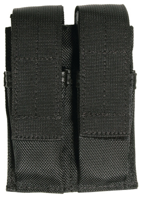 Belt Mounted Double Pistol Mag Pouch Black