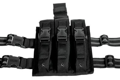 Omega Elite SMG Magazine Pouch Holds Three Black