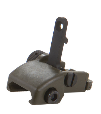 Folding Rear BUIS - Back-Up Iron Sight Olive Drab