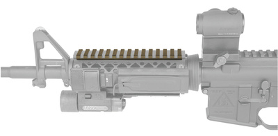 Low Profile Rail Cover 18 Slot OD Green