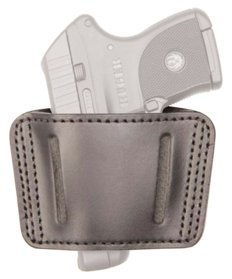 Sportster Leather Ambidextrous Belt Slide Holster Medium and Most Large Frame 9mm/.40/.45 Autos Black