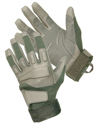 S.O.L.A.G. (Special Operations Light Assault Glove) With Kevlar Light Assault Glove Olive Drab Size Large