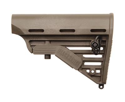 Knoxx Replacement Adjustable Carbine Rifle Buttstock AR/M4 Commercial Size Tube OD Green