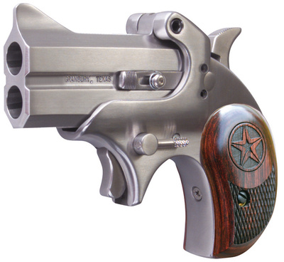 Mini .45 Colt Caliber 3 Inch Barrel Stainless Steel Polished Satin Finish Rosewood Grips