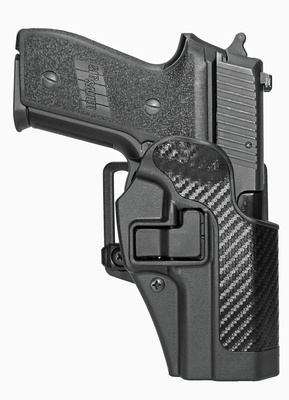 CQC Carbon Fiber Serpa Active Retention Holster Textured Black Right Hand For Sig 228/229/250DC