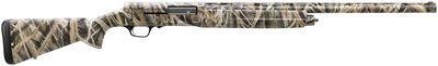 A5 Camo 12 Gauge 3 Inch Chamber 26 Inch Barrel Fiber Optic Front Sight DS Choke Tubes Full Coverage Mossy Oak Shadow Grass Blades Camouflage Finish