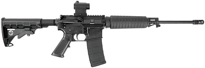 Quick Response Carbine With Mini Red-Dot Optic 5.56mm NATO/.223 Remington 16 Inch Superlight Barrel Melonite Finish Six-Position Collapsible Stock 30 Round