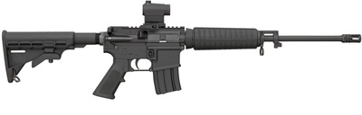 Quick Response Carbine With Mini Red-Dot Optic 5.56mm NATO/.223 Remington 16 Inch Superlight Barrel Melonite Finish Six-Position Collapsible Stock 10 Round - CA Compliant