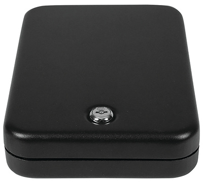 SafeLock Handgun Safe With Key Black
