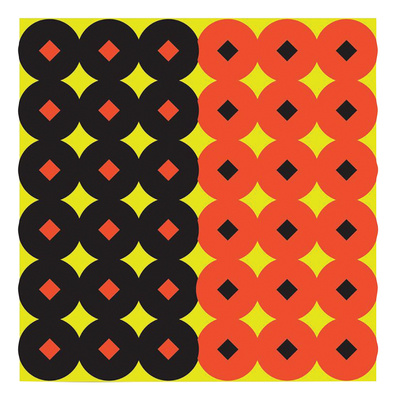 Shoot-N-C 1-Inch Round Targets Black/Orange 432 Total