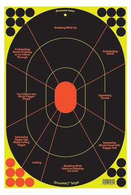 Shoot-N-C Handgun Trainer Target 12x18 Inch 100 Per Package