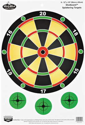 Dirty Bird Shotboard Targets 12x18 Inch 100 Per Corrugated Box