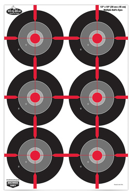 Dirty Bird Multiple Bull's-Eye Targets 12x18 Inches 100 Per Package