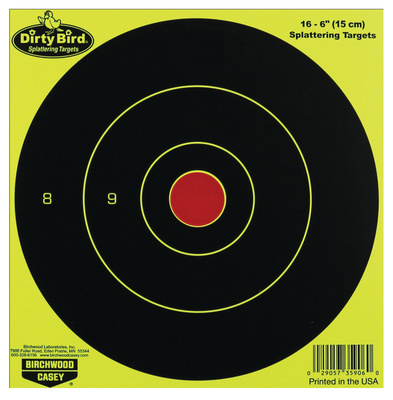 Dirty Bird Bull's Eye Yellow 6 Inch Round 100 Per Package