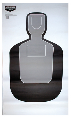 TQ-19 Eze-Scorer Silhouette Paper Target 24x42 Inch 100 Per Case