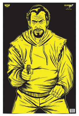 Eze-Scorer Bad Guy Yellow On Black 23x35 Inch 100 Per Case