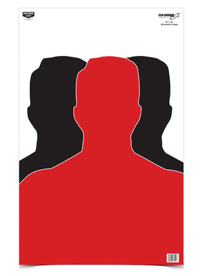 Silhouette III Eze-Scorer Paper Silhouette Target  23x35 Inch 100 Per Case