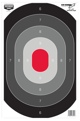 Eze-Scorer Oval Silhouette Paper Target 23x35 Inches 5 Per Package