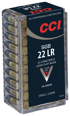 .22 Long Rifle 38 Grain Lead Flat Nose Small Game