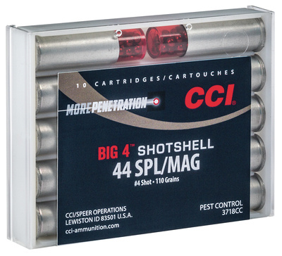 Centerfire Handgun Shotshells .44 Magnum/.44 Special Shot Size 4 10 Per Box