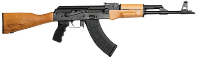 RAS47 7.62x39mm 16.5 Inch Barrel Matte Black Finish With Sights Hardwood Stock With Pistol Grip 30 Round