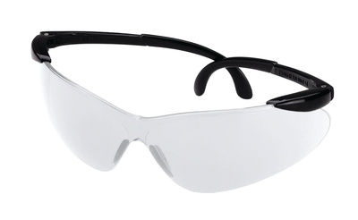 Ballistic Shooting Glasses Open Frame Ballistic Black Matte Frame Clear Lens