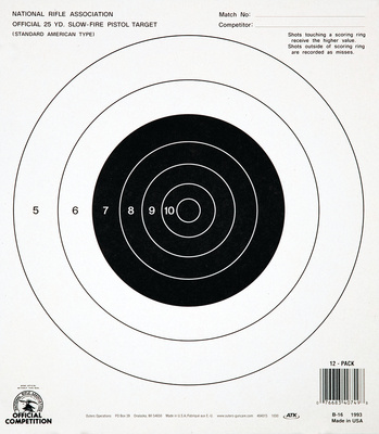 25 Yard Slowfire Paper Target 12 Per Pack