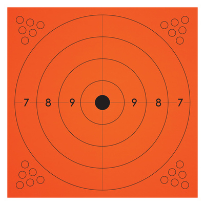Adhesive Targets 12x13 Inches Orange 10 Pack