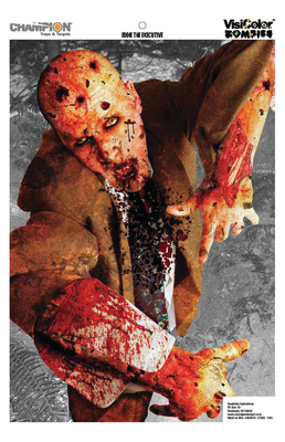 Zombie Poster Targets 24x45 Inches Eddie The Executive 10 Per Pack