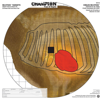 Re-Stick Targets Deer Vitals Sight-In 16x15.75 Inch