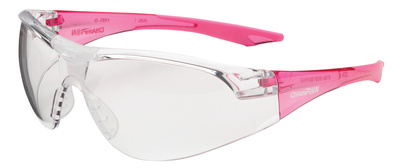 Youth Ballistic Shooting Glasses Clear/Pink Frame Clear Lens