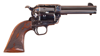 Eliminator-8 .357/.38 Special 4.75 Inch Barrel Standard Blue Finish Case Hardened Pre-War Frame Walnut Checkered Army Grip
