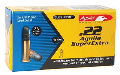 Aguila .22 Long Rifle Subsonic 38 Grain Hollow Point