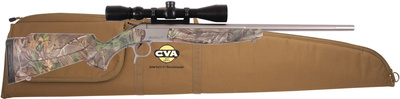 Scout V2 Single Shot Package .44 Magnum 22 Inch Stainless Steel Barrel Synthetic Stock Realtree Xtra Green Camouflage With KonusPro 3-9x40mm Riflescope and Case
