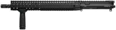 DDM4 v9 Upper Receiver Group Lightweight No Sights 5.56mm 16 Inch Pencil Profile Chrome Moly Vanadium Steel Cold Hammer Forged 1:7 Twist Barrel Black